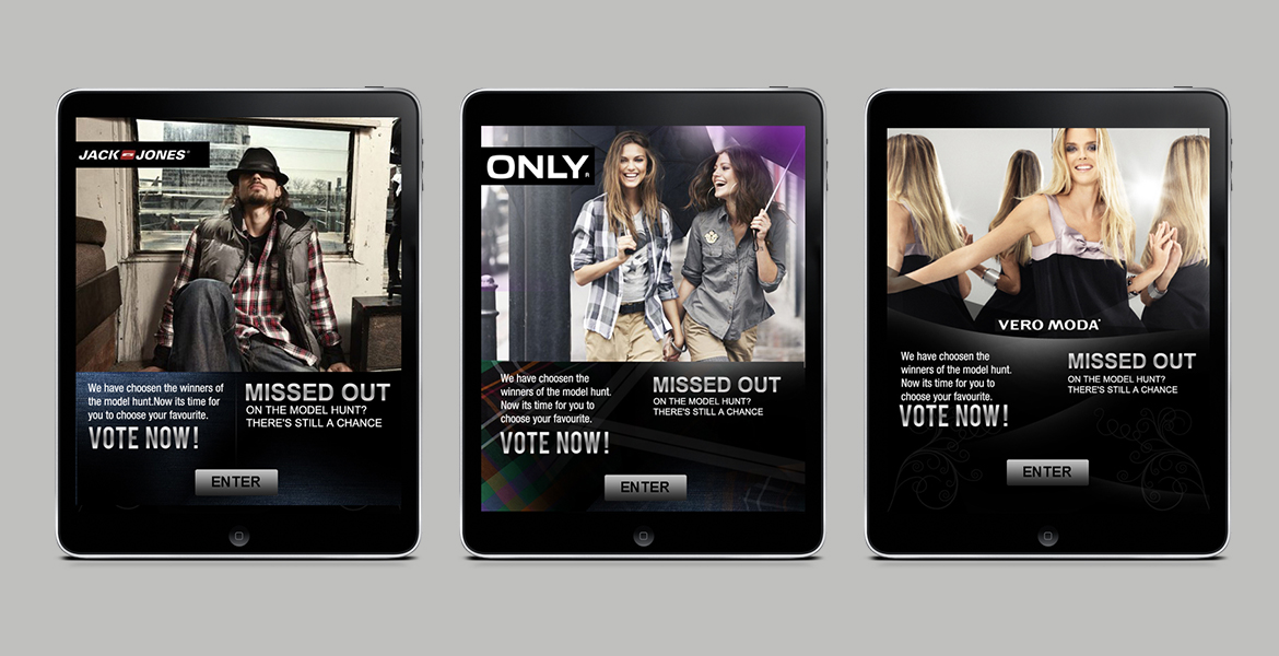 Vero Moda, Jackn Jones and ONLY apps
