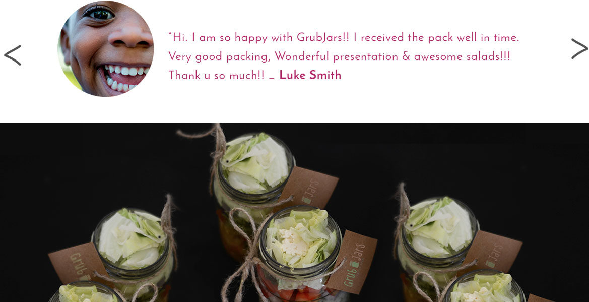 Grubjars testimonials 