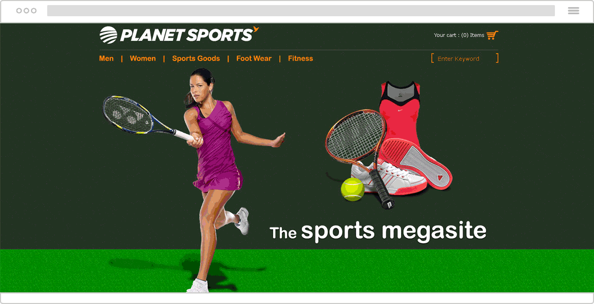 Planet Sports Website Development 