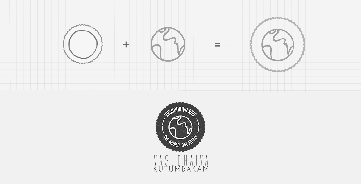 Vasudhaiva Ride Logo Concept